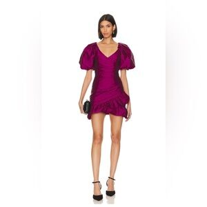 Misa Los Angeles Sybil Dress in Magenta Size Med